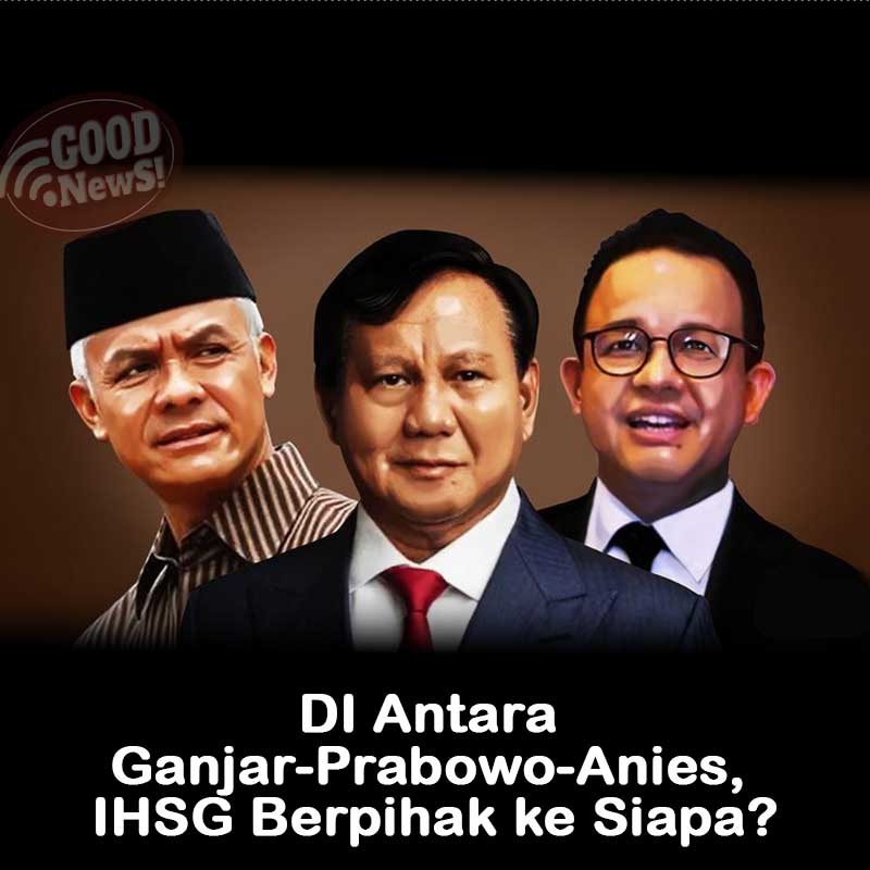 Di Antara Ganjar Prabowo Dan Anies IHSG Akan Berpihak ke Siapa? Berikut Penjelasannya