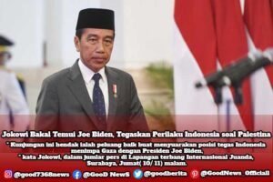 Jokowi Bakal Temui Joe Biden, Tegaskan Perilaku Indonesia soal Palestina