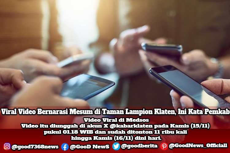 Viral Video Bernarasi Mesum di Taman Lampion Klaten, Ini Kata Pemkab