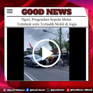 Ngeri, Pengendara Sepeda Motor Tertabrak serta Tertindih Mobil di Jogja