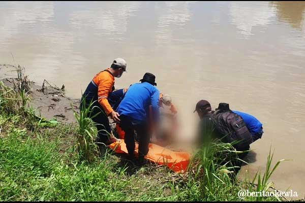 Mayat Laki- laki Terikat Balok Beton Ditemui di Sungai Serayu Purbalingga