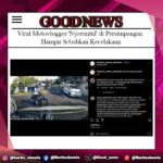 Viral Motovlogger 'Nyeruntul' di Persimpangan Hampir Sebabkan Kecelakaan