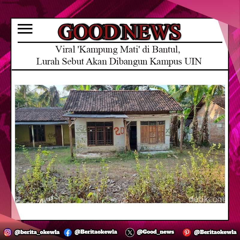 Viral 'Kampung Mati' di Bantul, Lurah Sebut Akan Dibangun Kampus UIN